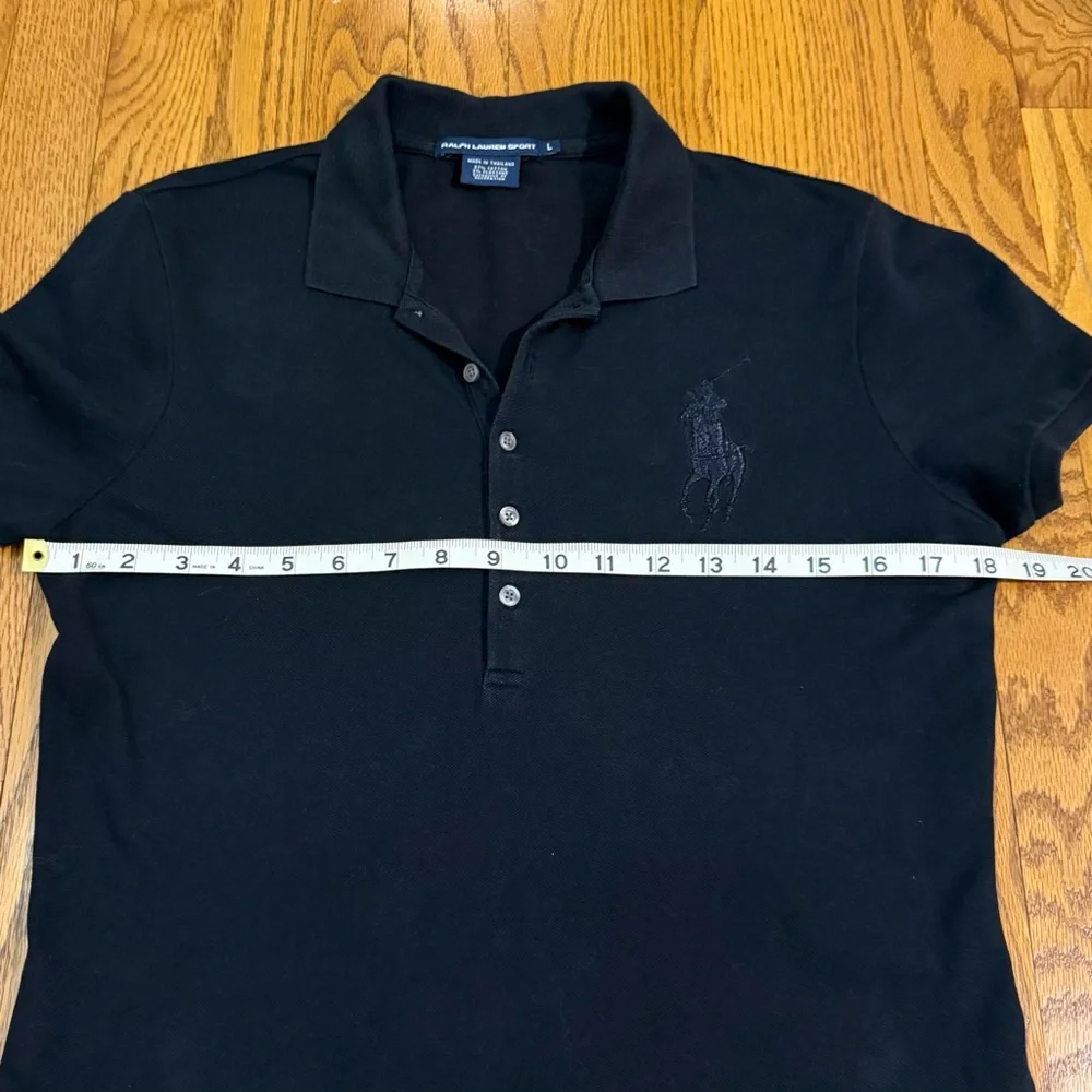RL Big Pony Black Short Sleeve Top - Picture 9 of 11